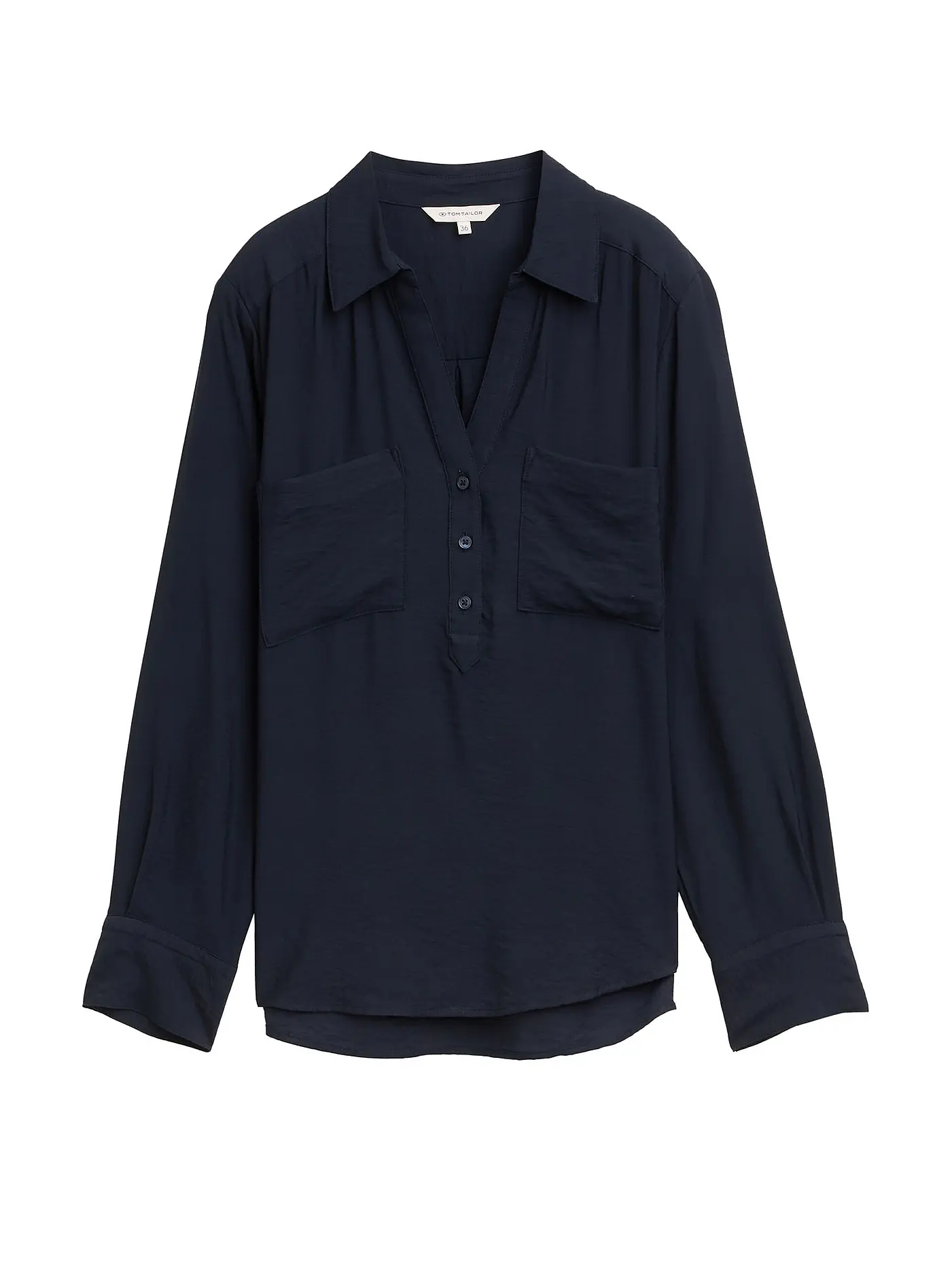 TOM TAILOR | Blusenshirt | dunkelblau